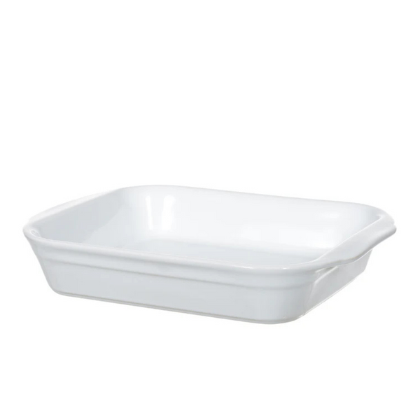 Refratário de Cerâmica Florarte com Alça 30cm Branco