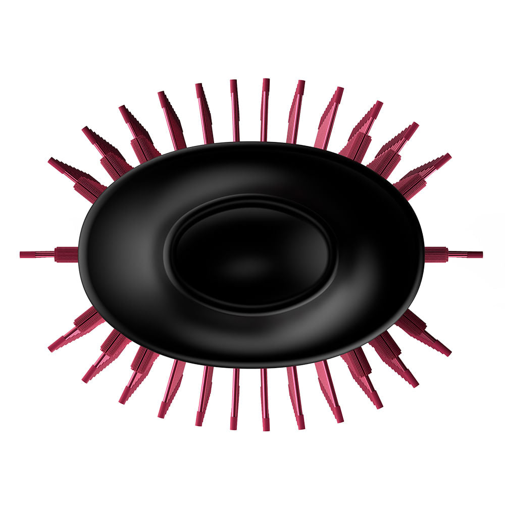 Escova Secadora Gama Italy Glamour Pink Brush 3D 1200W Branco/Rosa 220V