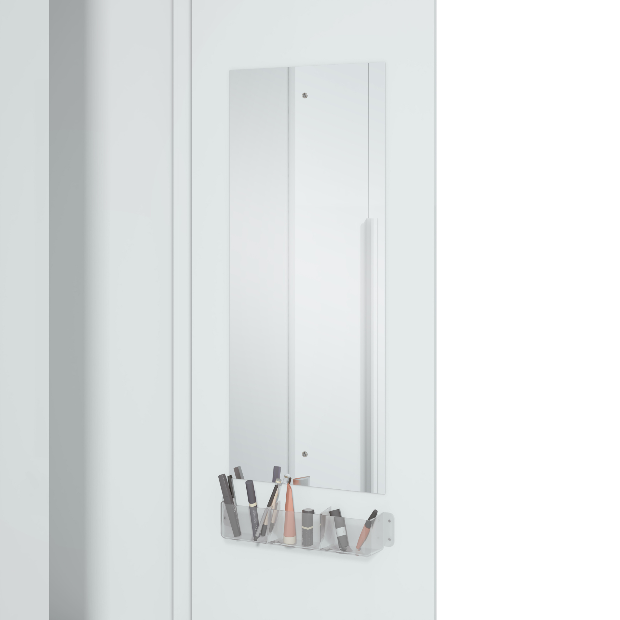 Roupeiro Imperatore Lopas  274cm 100% MDF 6 Portas com Puxador em Madeira Branco
