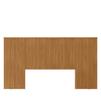Cabeceira Casal/Queen Laranjeira Linea 241cm com Kit Frame Nature