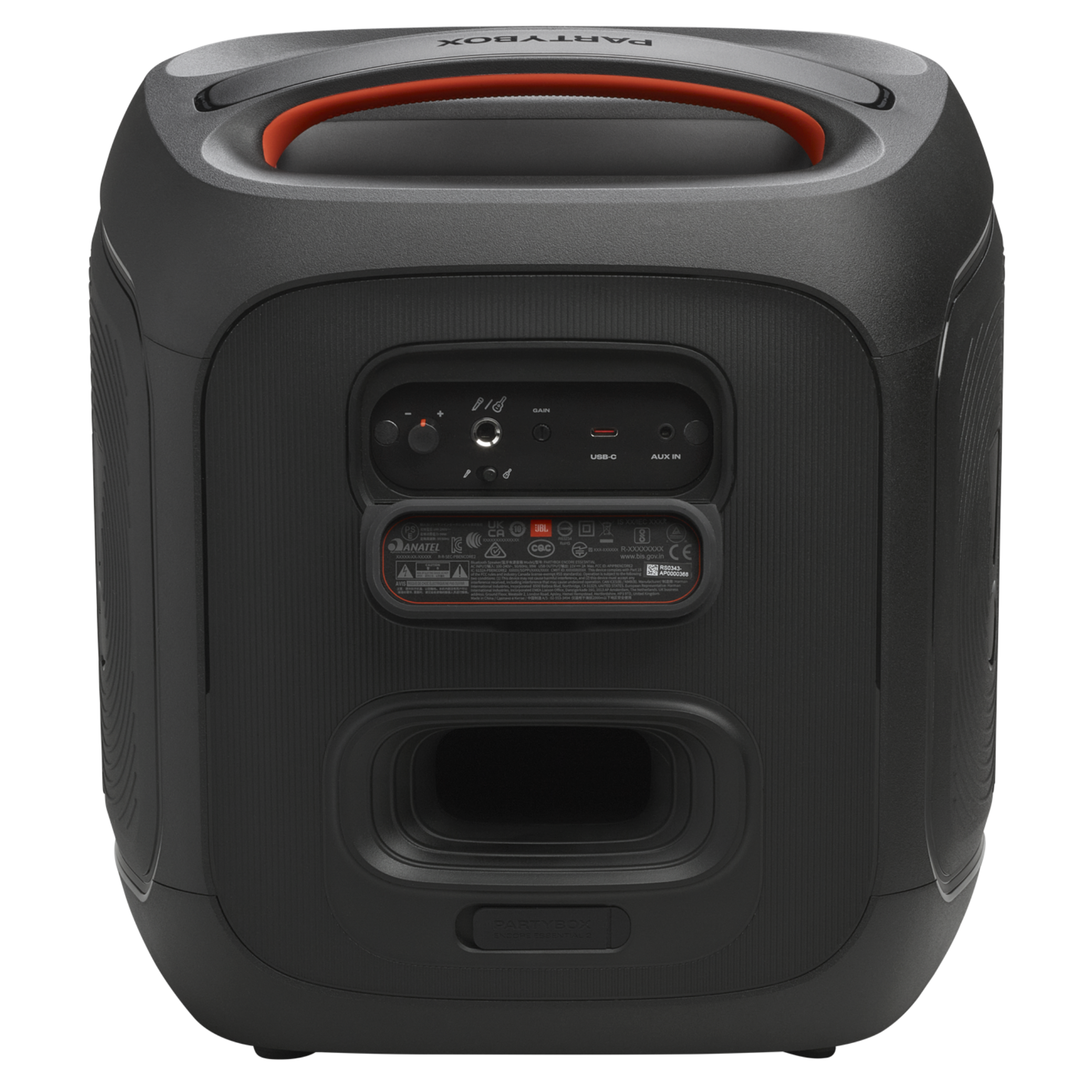 Caixa de Som Portátil JBL PartyBox Encore Essential 2 Preto