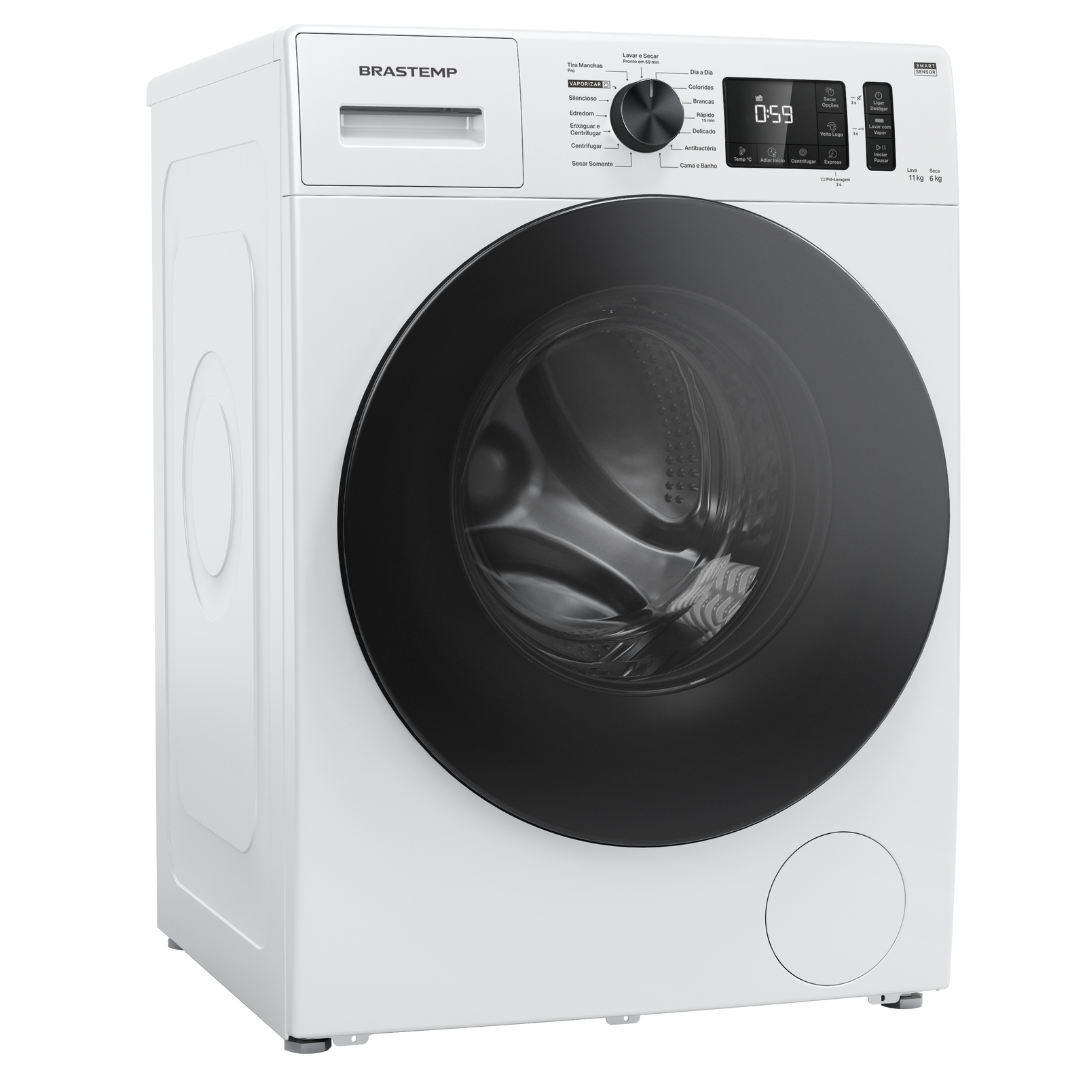 Lava e Seca Brastemp 11kg Smart Sensor BNO11AB Inverter Branco 220V