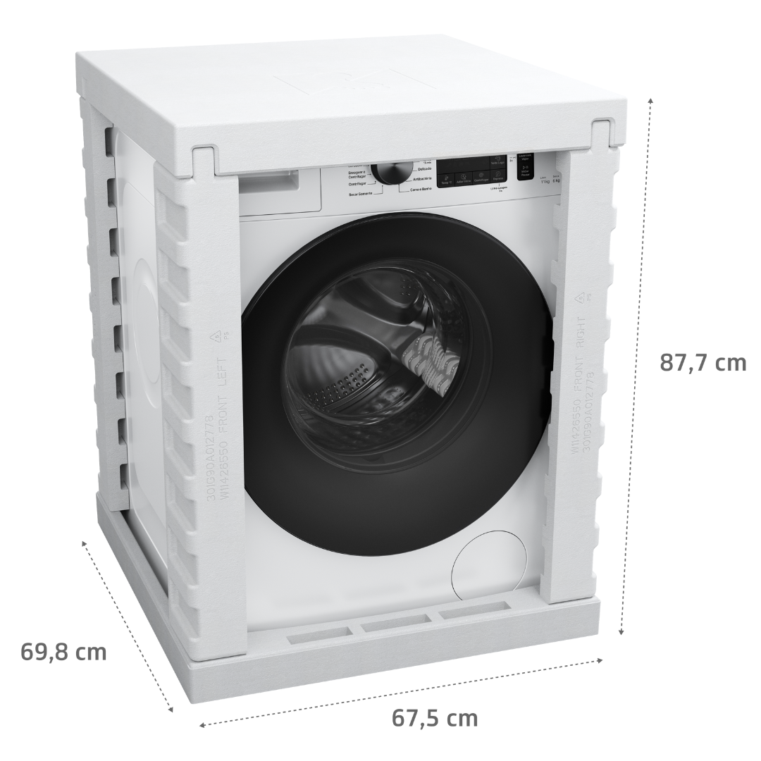 Lava e Seca Brastemp 11kg Smart Sensor BNO11AB Inverter Branco 220V