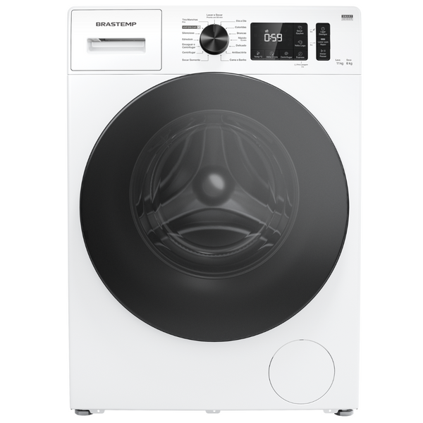 Lava e Seca Brastemp 11kg Smart Sensor BNO11AB Inverter Branco 220V