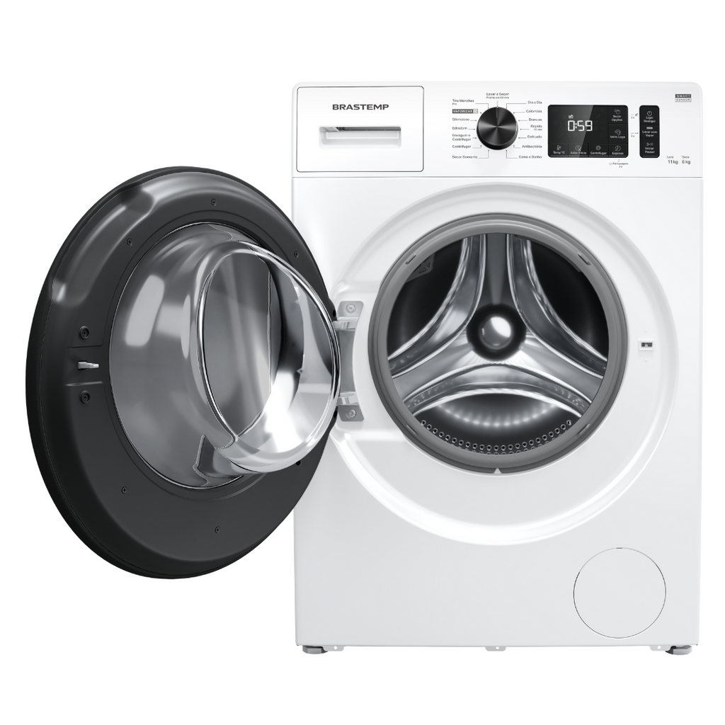 Lava e Seca Brastemp 11kg Smart Sensor BNO11AB Inverter Branco 220V