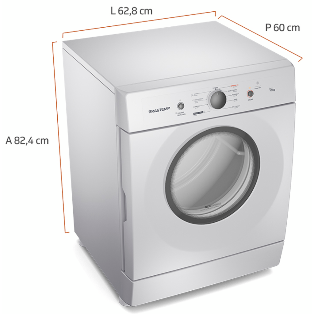 Conjunto Brastemp Lavadora de Roupas 11kg BNF11 +  Secadora Piso 10kg BSR10 220V