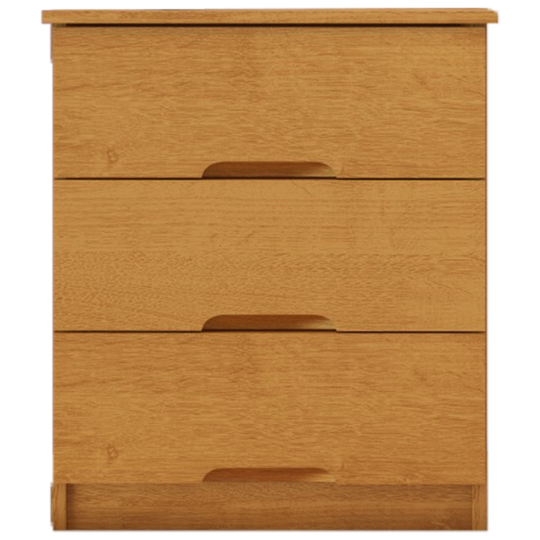 Mesa de Cabeceira Londres Europa 3 Gavetas Peroba