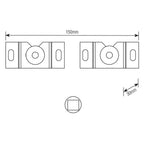 Suporte de Parede Fixo Universal Brasforma SBRUB-750 para TV de 10 a 100" LED, LCD, Plasma, 3D e Smart TV Preto