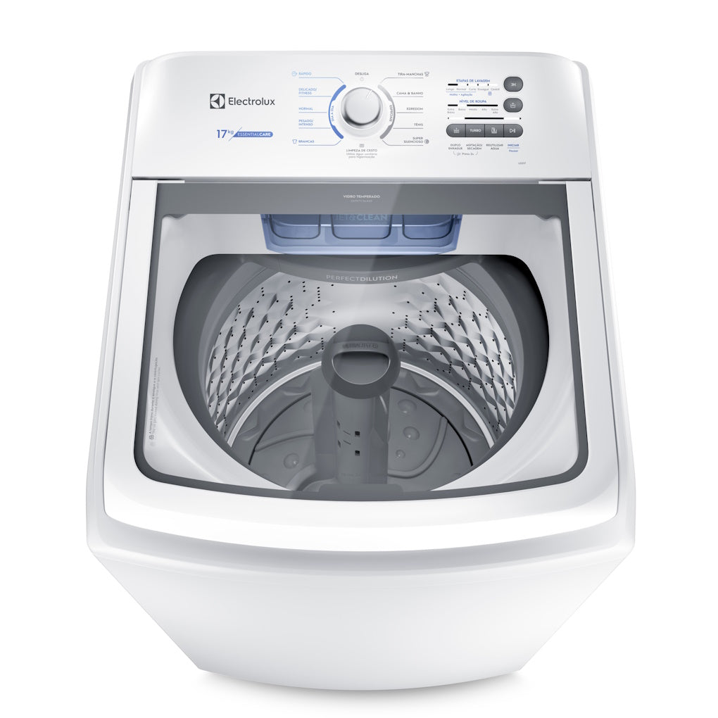 Conjunto Electrolux Lavadora de Roupas 17kg Essential Care LED17 + Secadora Piso e Parede 11kg SVB11 220V
