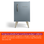 Frigobar Brastemp Retrô 76L BRA08HW Azul Texturizado 220V