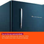 Frigobar Brastemp Retrô 76L BRA08HZ Azul Metálico 220V
