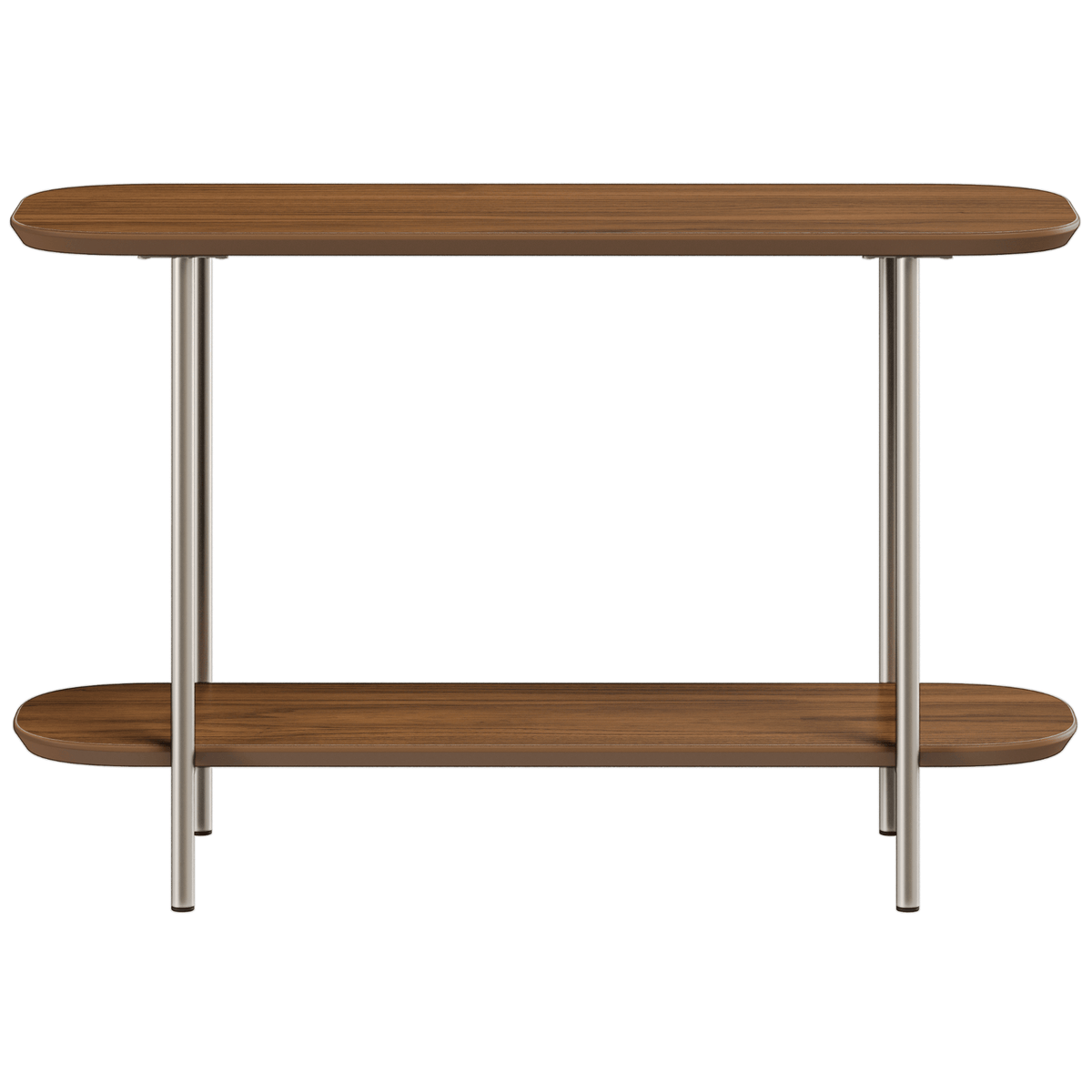 Mesa de Apoio para Sofá Lux Província 90cm Canela e Champanhe