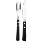 Conjunto de Talheres para Churrasco Brinox 12 Peças Preto