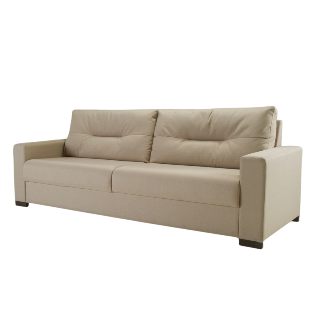 Sofá Living MH4209 213cm Herval 2 assentos Veludo Capucino