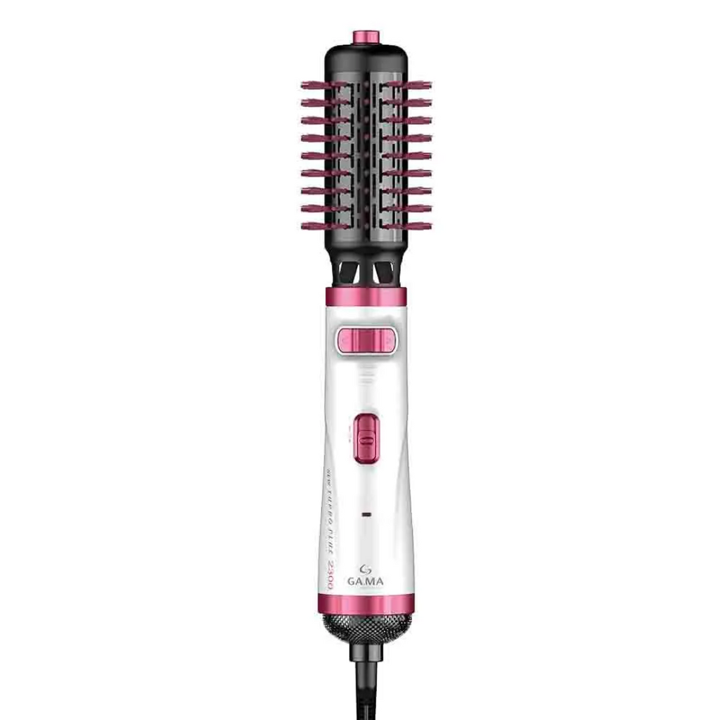 Escova Rotativa Gama Modeladora New Turbo Plus Branco e Rosa 220V