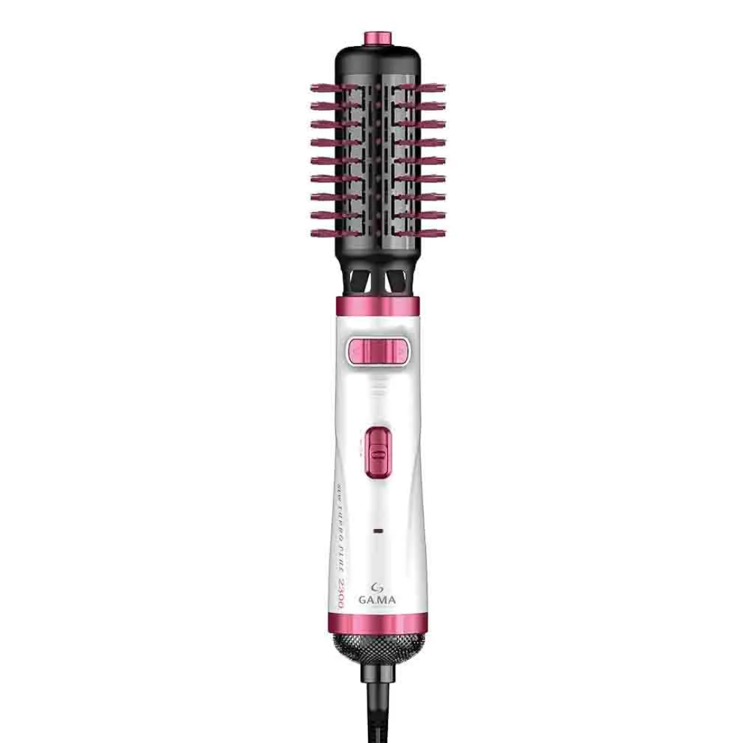 Escova Rotativa Gama Modeladora New Turbo Plus Branco e Rosa 220V