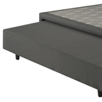 Base Universal com Auxiliar de Mola Solteiro Queen Ecoflex 96x203x30cm Grafite