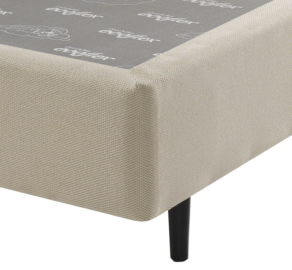 Base Para Colchão Excellence Solteiro Queen Ecoflex 96x203x25cm Bege
