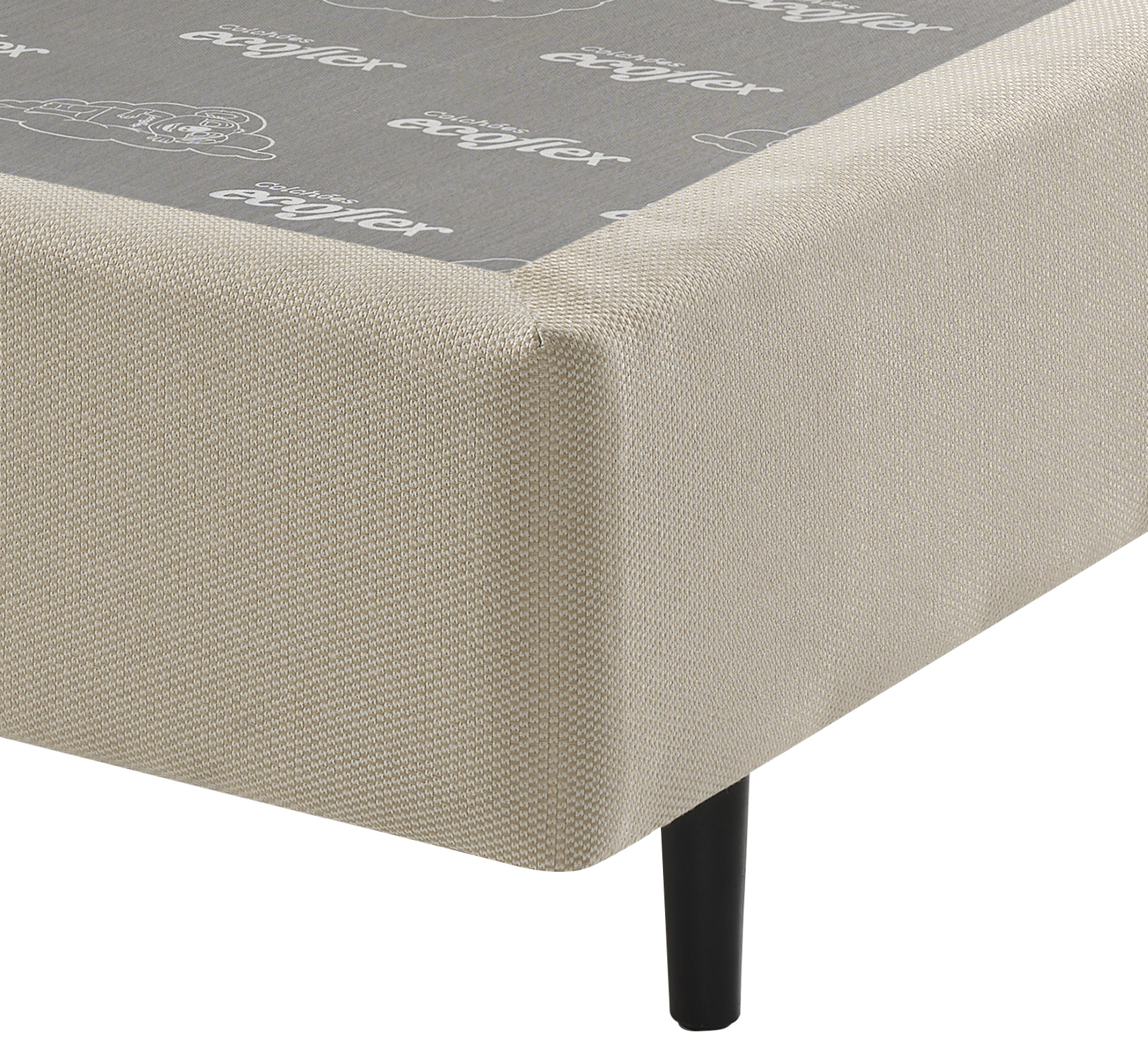 Base Para Colchão Excellence Solteiro Queen Ecoflex 96x203x25cm Bege