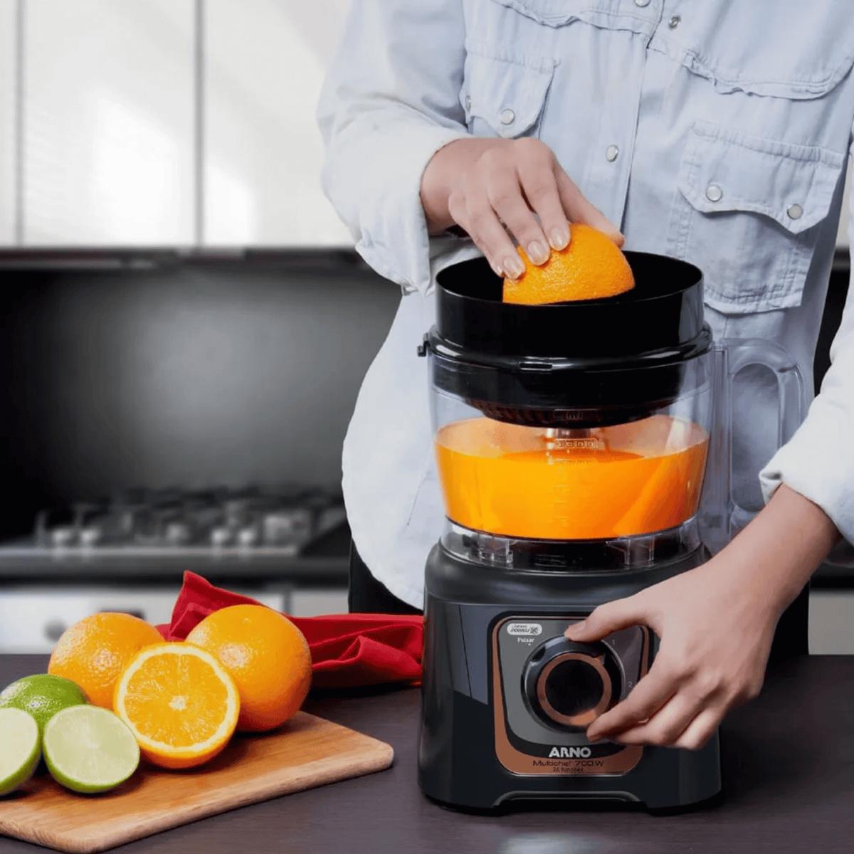 MultiProcessador Arno MultiChef 24 Funções MP72 1000W Preto 220V