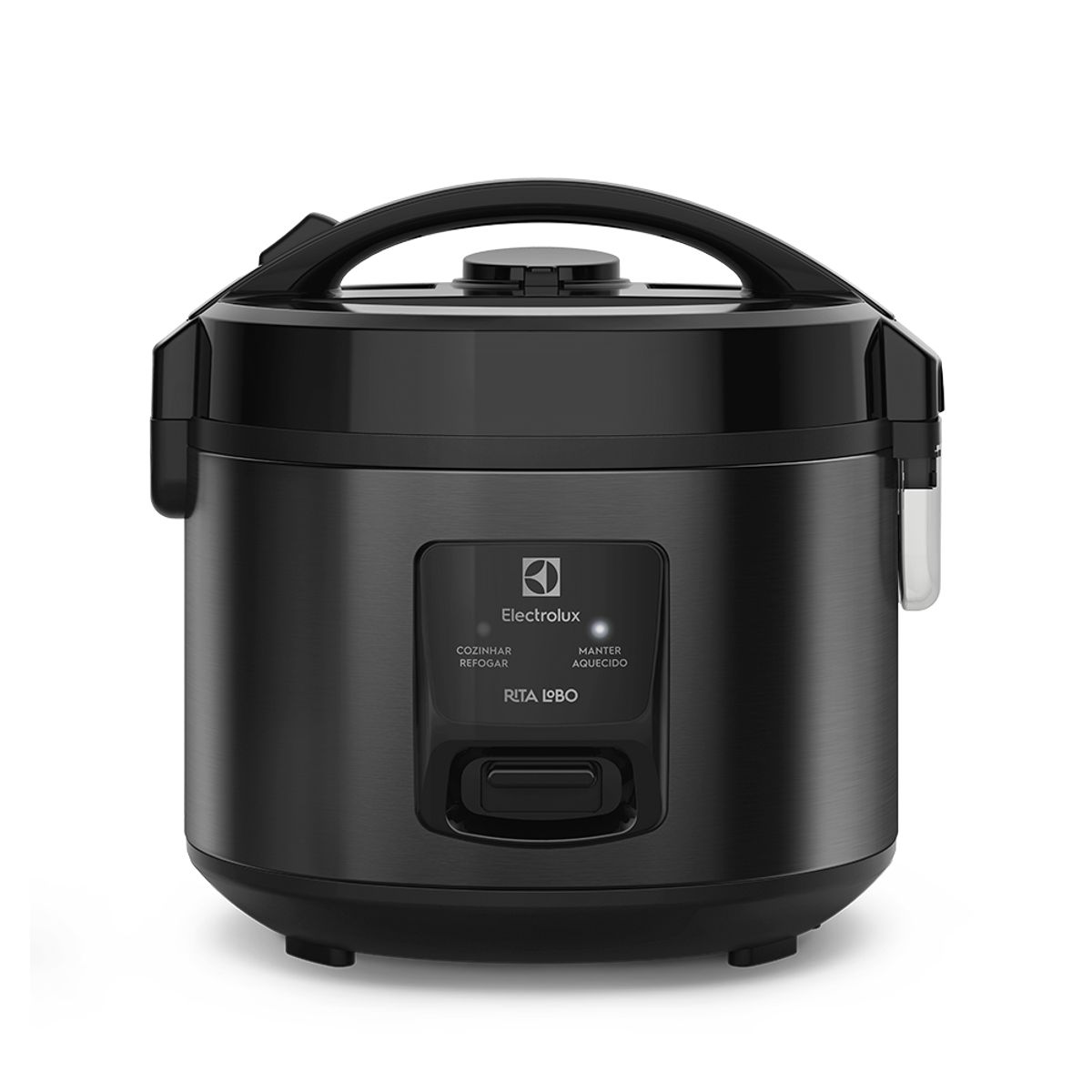 Panela de Arroz Elétrica Electrolux 2L Efficient  Visor Glass por Rita Lobo ERC10 Preto 220V