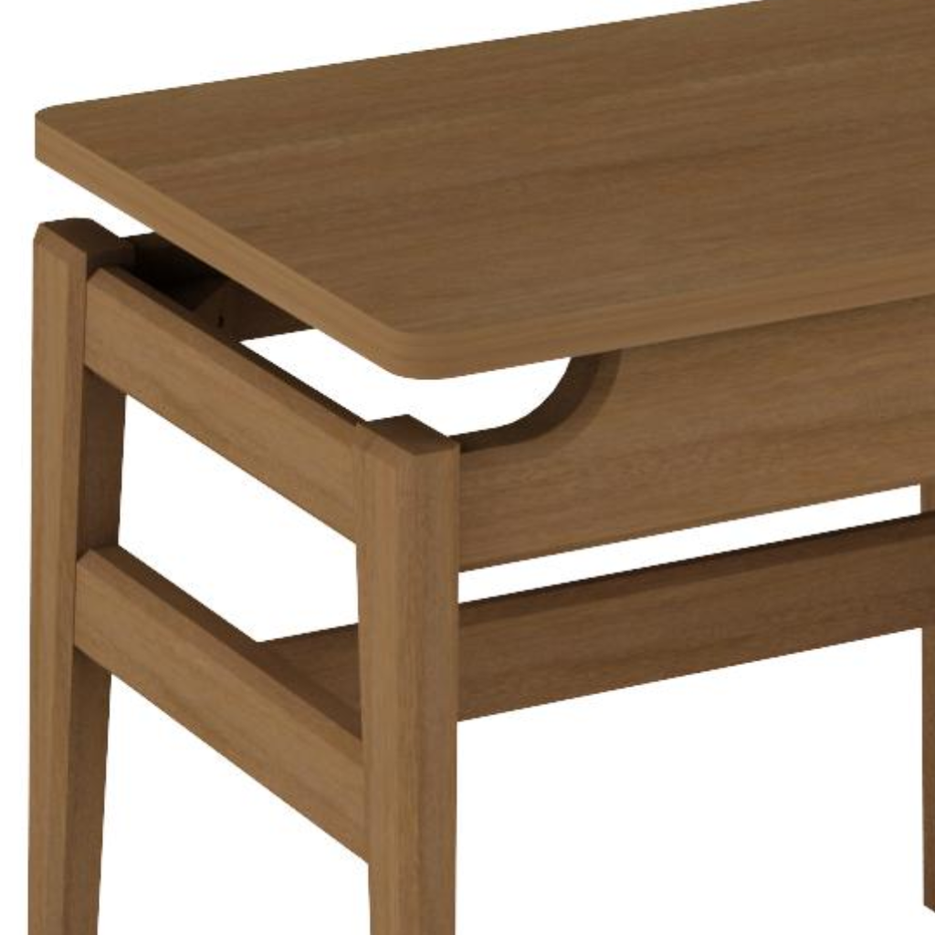Banco Zoe Eco Rudnick 1 Lugar Laminado Nogal