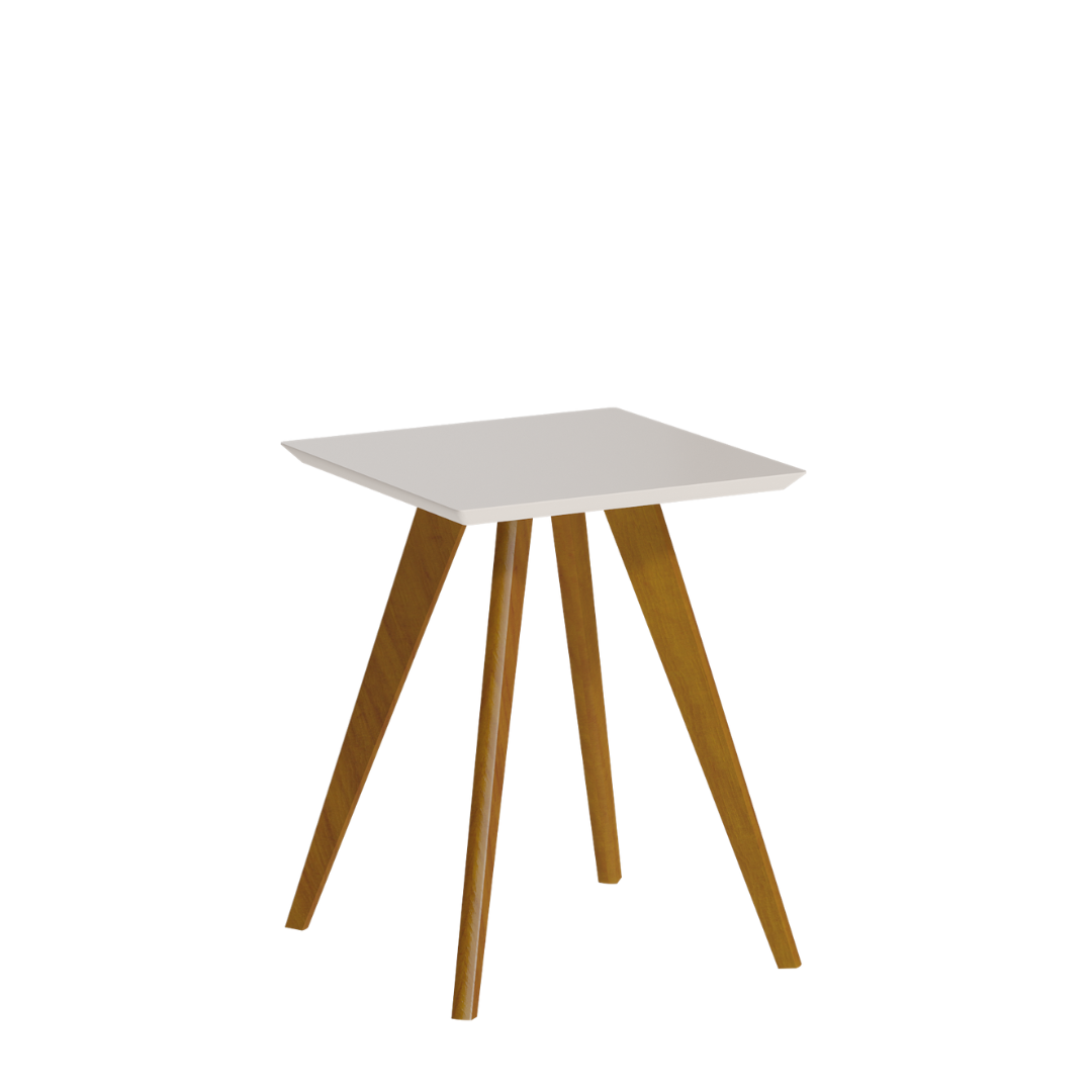 Mesa Lateral Quadrada Classic Imcal Off White