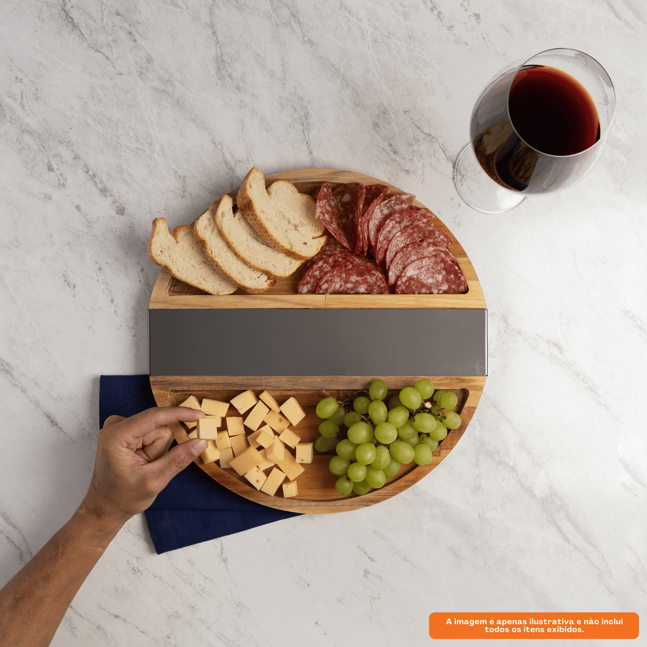 Jogo de 6 Taças para Vinho Columba Rojemac em Cristal Ecológico 640ml