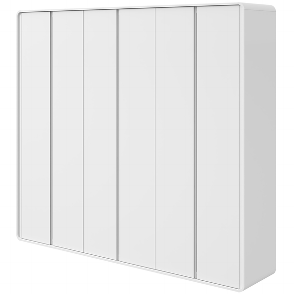 Roupeiro Loop Lopas 270cm 100% MDF 6 Portas Branco