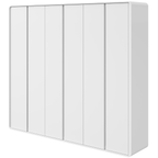 Roupeiro Loop Lopas 270cm 100% MDF 6 Portas Branco