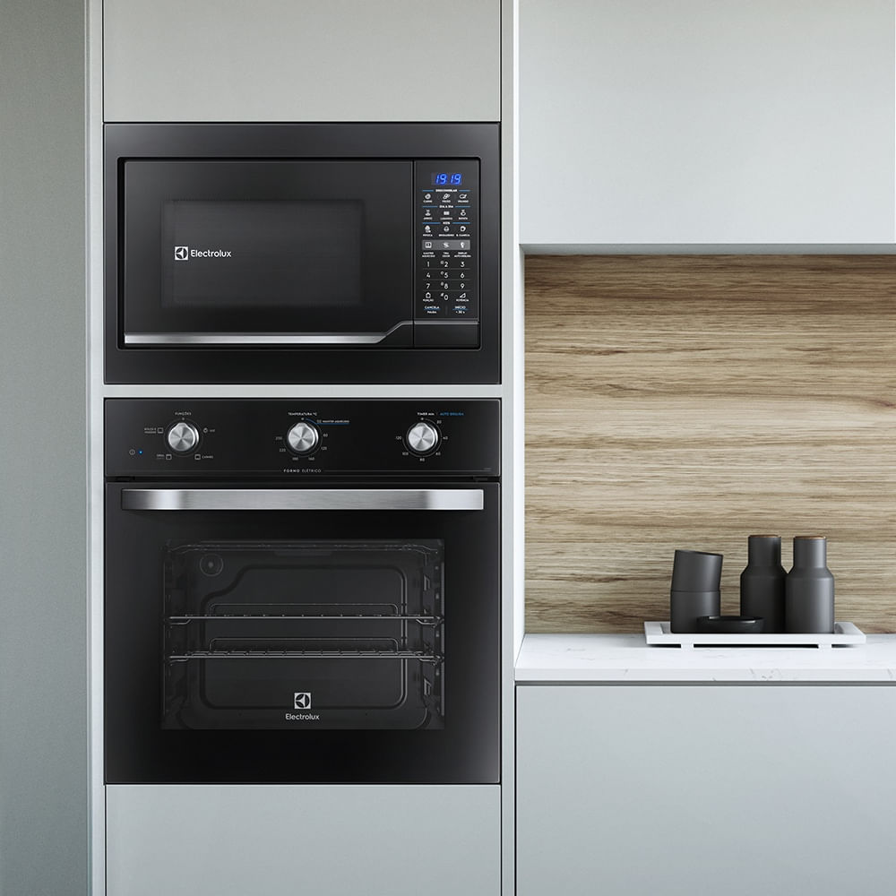 Micro-ondas de Embutir Electrolux 34L Autolimpante com Painel Blue Touch Preto 220V