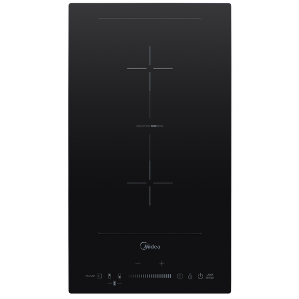 Cooktop Indução Midea 2 Bocas Free Zone Vitrocerâmica Preto 220V