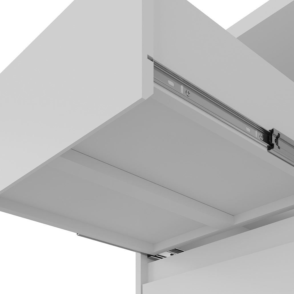 Mesa de Cabeceira Gales 100% MDF Mambel 2 Gavetas e 1 Nicho