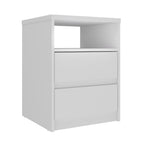 Mesa de Cabeceira Gales 100% MDF Mambel 2 Gavetas e 1 Nicho