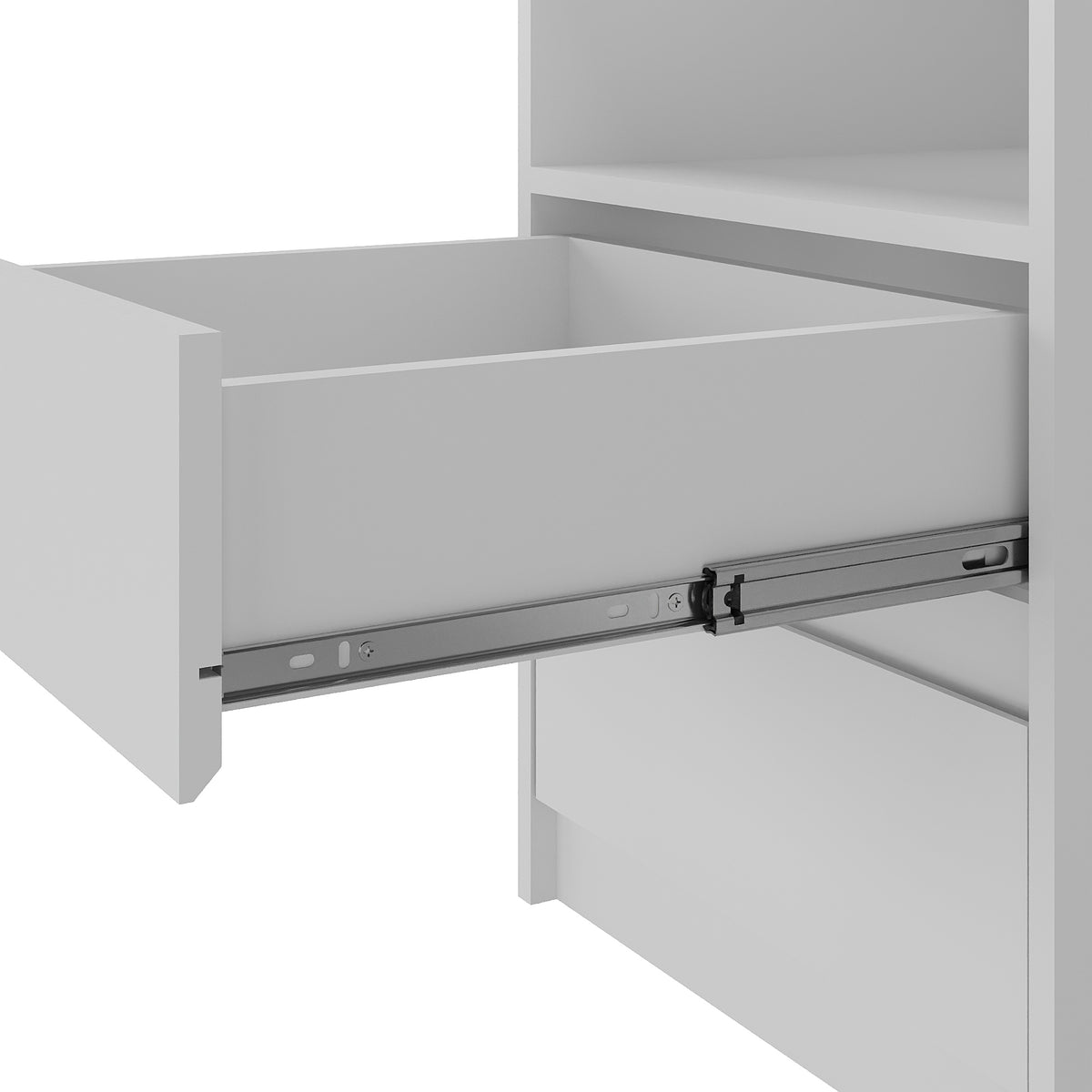 Mesa de Cabeceira Gales 100% MDF Mambel 2 Gavetas e 1 Nicho
