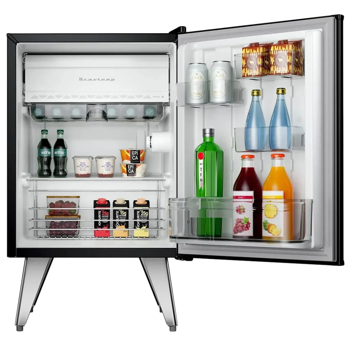 Frigobar Brastemp Retrô 76L BRA08ME Black 220V