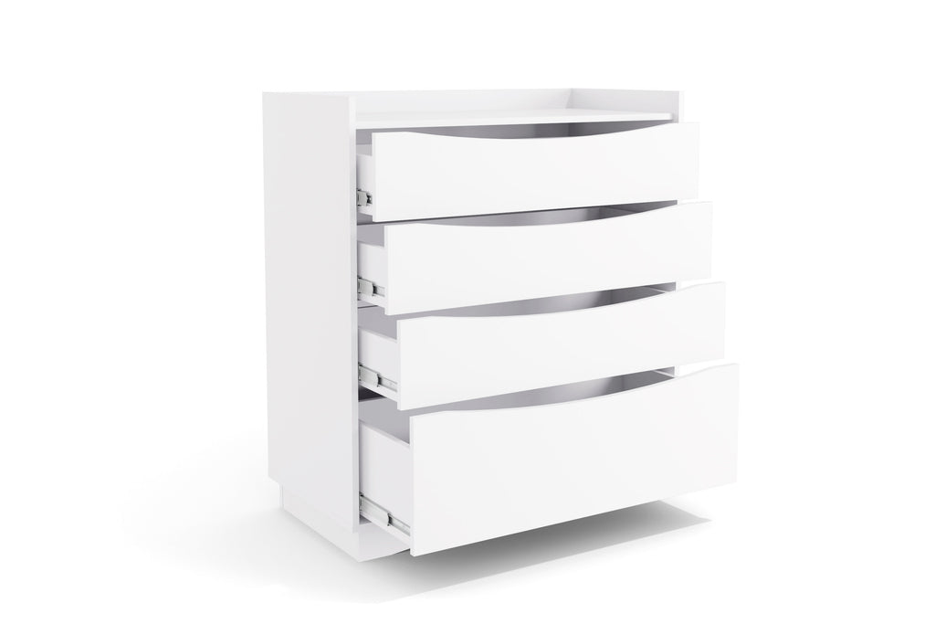 Cômoda M260 Kappesberg 91cm 3 Gavetas 1 Gavetão Branco