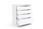 Cômoda M260 Kappesberg 91cm 3 Gavetas 1 Gavetão Branco