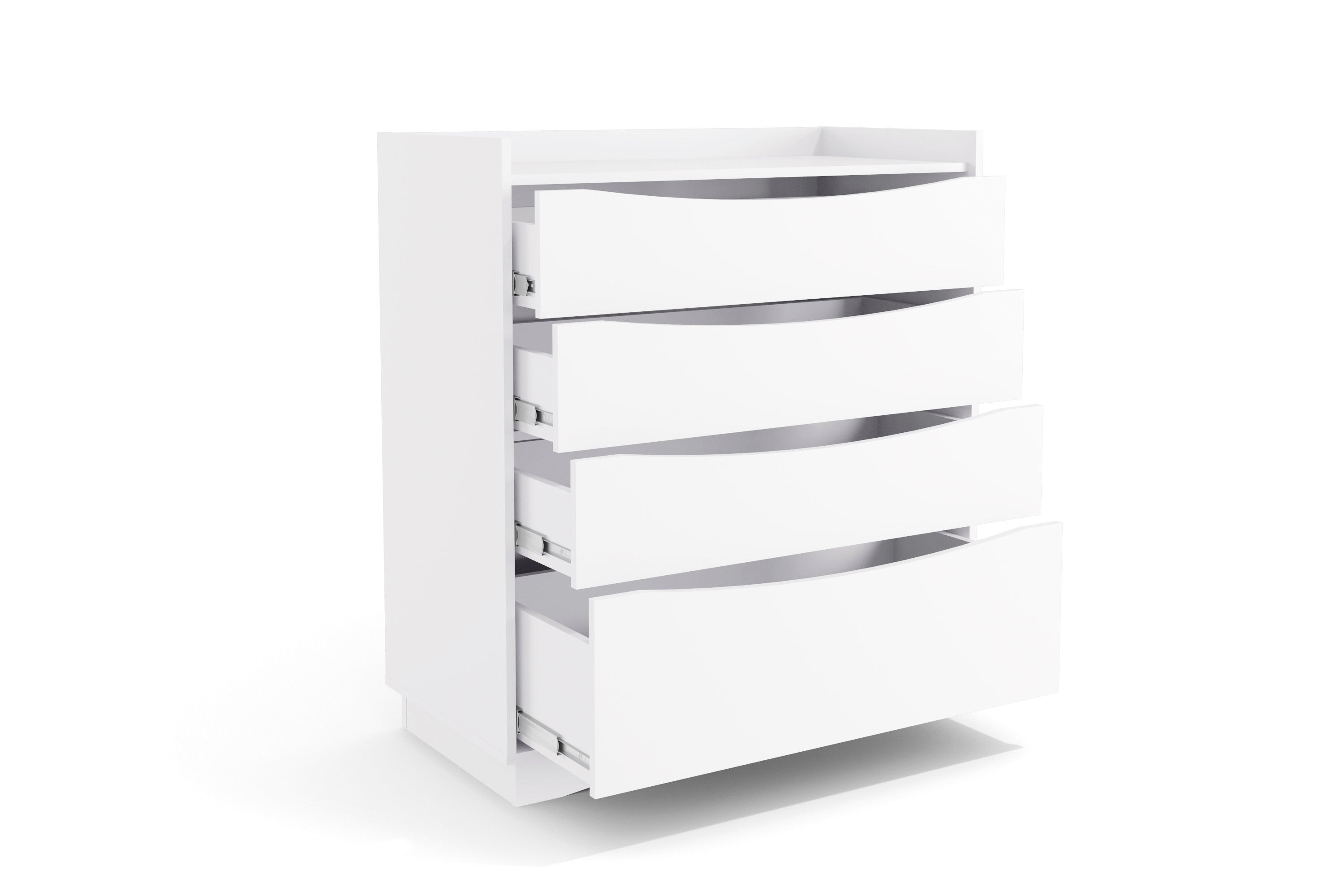 Cômoda M260 Kappesberg 91cm 3 Gavetas 1 Gavetão Branco