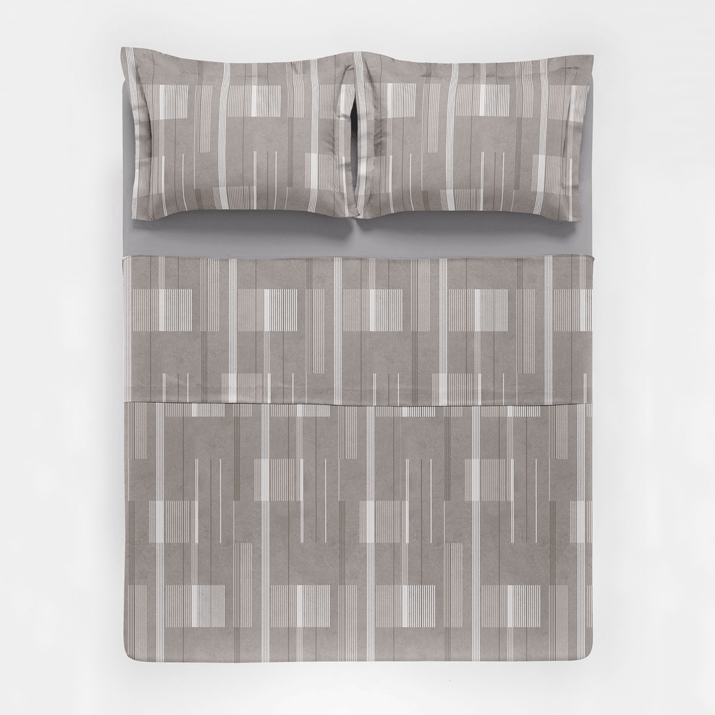 Jogo de Roupa de Cama Casal 4 Peças Hedrons Percal 200 Fios Urban