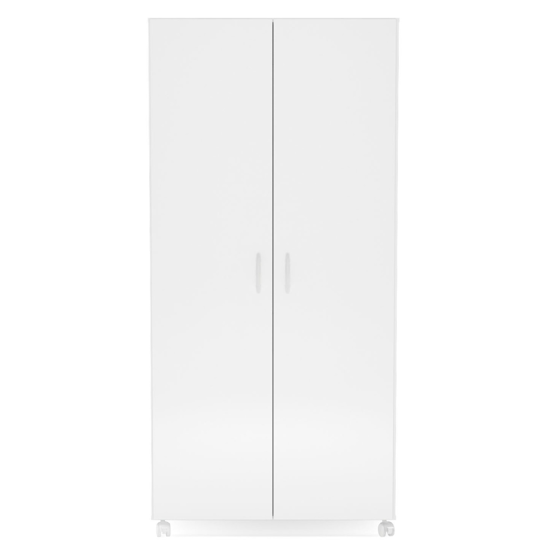 Armário Multiuso São Paulo Politorno Lavanderia 2 Portas 90cm Branco