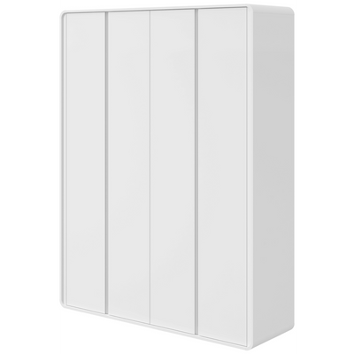 Roupeiro Loop Lopas 184cm 100% MDF 4 Portas Branco