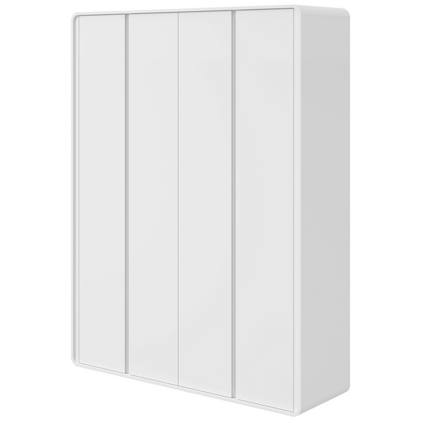Roupeiro Loop Lopas 184cm 100% MDF 4 Portas Branco