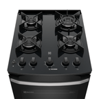 Fogão 4 Bocas Electrolux Efficient FE4GB Piso Mesa Vidro Tripla Chama PerfectCook Preto Bivolt