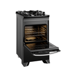 Fogão 4 Bocas Electrolux Efficient FE4GB Piso Mesa Vidro Tripla Chama PerfectCook Preto Bivolt