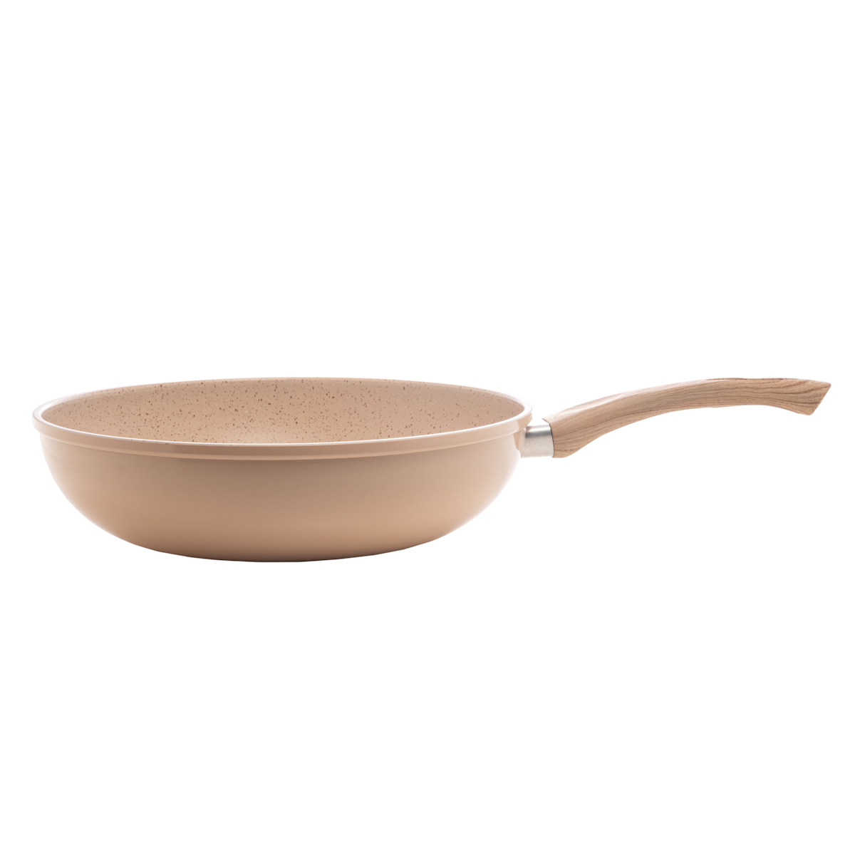 Frigideira Wok Coliseu de Indução em Alumínio Revestimento Cerâmico 28cm