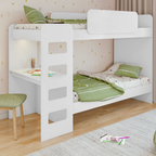 Beliche Solteiro Olga Lopas com Escrivaninha com Led Branco