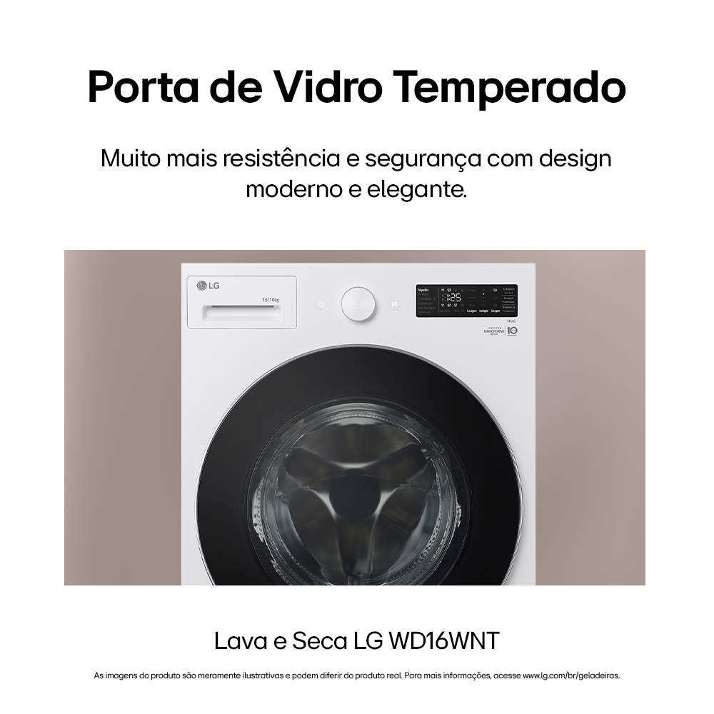 Lava e Seca Smart LG 16KG AI DD Branco 220V
