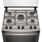 Fogão 5 Bocas Electrolux Efficient FE5IG Piso Mesa de Inox PerfectCook e VaporBake Cinza Bivolt