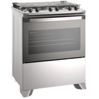 Fogão 5 Bocas Electrolux Efficient FE5IG Piso Mesa de Inox PerfectCook e VaporBake Cinza Bivolt